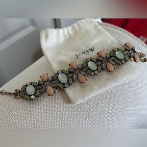 J. Crew Green, Blue and Pink Vintage-Inspired Bracelet
